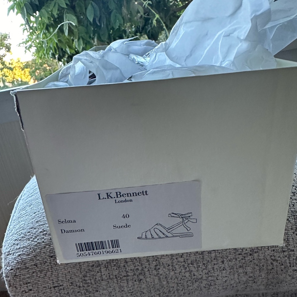 L.K. Bennett London Selma Suede Sandals - Picture 9 of 15